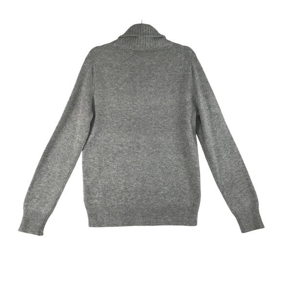 J CREW Marled Lambswool Sweater Men Sz S Gray Cozy Grunge Normcore Streetwear - Picture 4 of 14